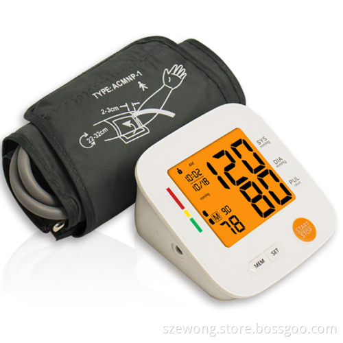 Medical or home Electronic arm blood pressure monitor